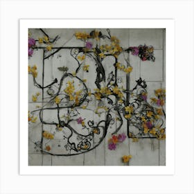 Flowers And Vines Art Print