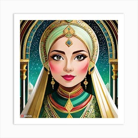 In A Magnificent Kingdom the wise princess named Amina Art Print