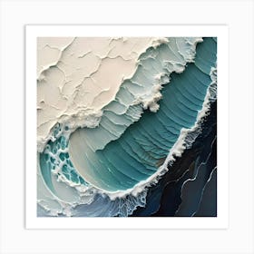 Abstract Of Waves Art Print