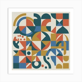 Abstract Geometric Pattern 4 Art Print