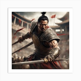 Chinese Warrior Art Print