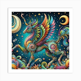 Unicorn Painting Art Print