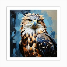 Crowned Eagle painting Art Print