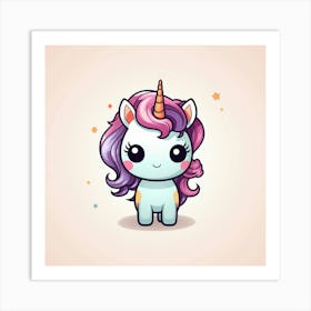 Cute Unicorn 199 Art Print