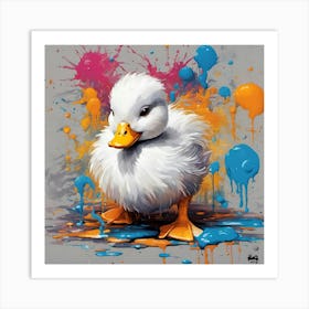 Duck Painting Art Print