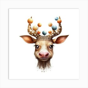 Deer Head 1 Art Print