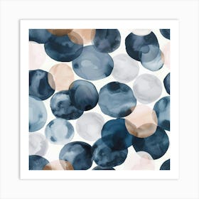 Watercolor Circles 8 Art Print