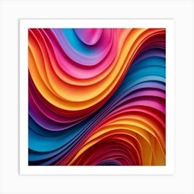 Colorful Paper Background Art Print