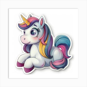 Unicorn Sticker 52 Art Print