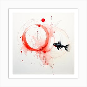 Fish Abstract Painting Art Print