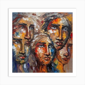 Faces Of Delusions Of Grandeur #3 Art Print