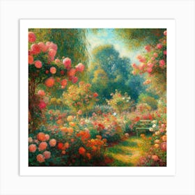 Rose Garden 1 Art Print