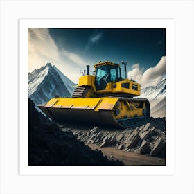 Buldozer Mountain (7) Art Print