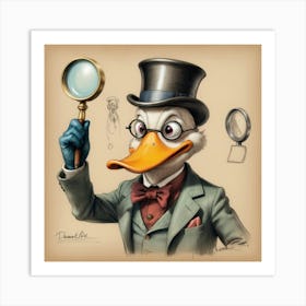 Daniel Duck Art Print