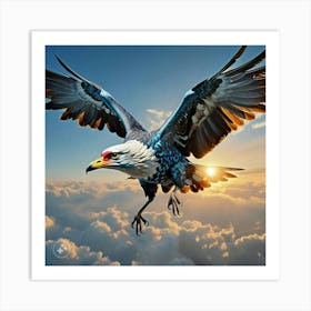 Eagle In Flight Art Print