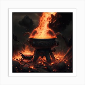 Cauldron Of Fire Art Print