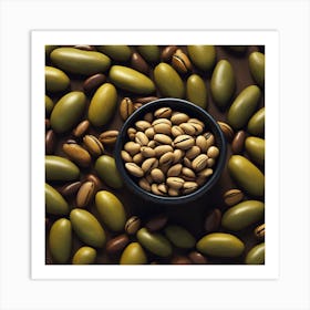 Coffee Beans In A Bowl 3 Art Print