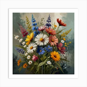 Flowers In A Vase 4 Art Print