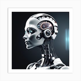 Cyborg Woman 37 Art Print