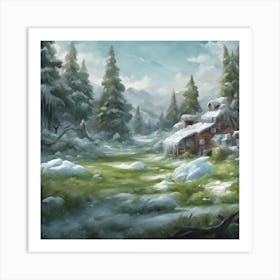 Winter Landscape Art Print