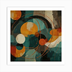 Abstract Circles 44 Art Print