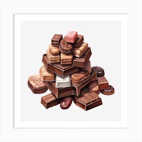 Chocolates 7 Art Print