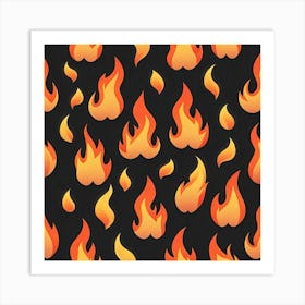 Flames Art Print