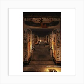 Egyptian Corridor 2 Art Print