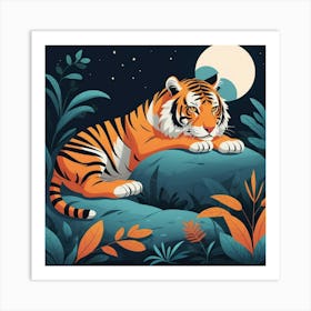 Default Tiger Doesnt Lose Sleep Animal Art Print 1 Art Print