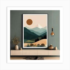 Mountain Landscape 17 Art Print