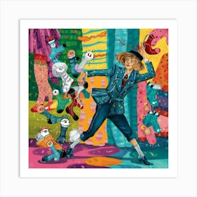 A Whimsical And Colorful Art Print Illustration Fe Veiytfjsssecwpea6vhoqw 7skfrzehseqycdrxqqdkxa Art Print