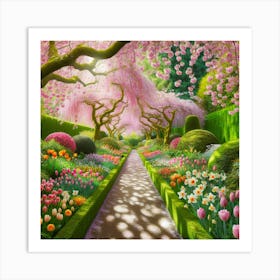 Tulip Garden Art Print