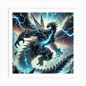 Stormbringer Kaiju Of The Skies Art Print