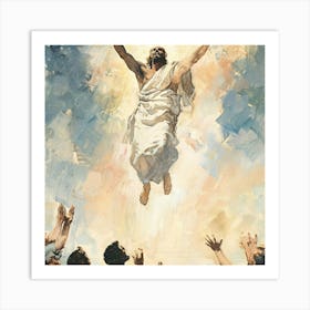 Risen Jesus Art Print