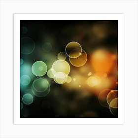 Abstract Bokeh Art Print