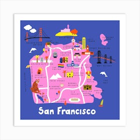 San Francisco Square Art Print