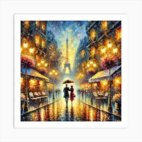 Paris At Night Art Print