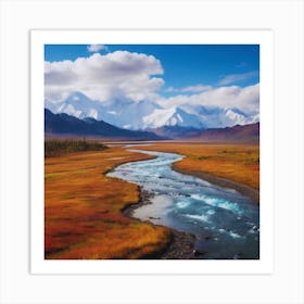 Alaska River Art Print