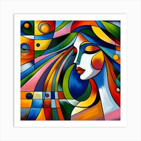 Abstract Of A Woman 20 Art Print