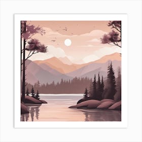 Landscape Wallpaper 1 Art Print