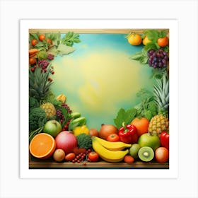 Fruit Frame Art Print