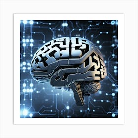 Digital Brain 2 Art Print