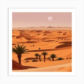 Desert Landscape 52 Art Print