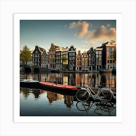 Default Amsterdam In A Row 2 Art Print