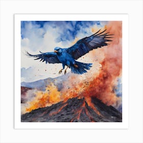 Volcano Eruption Art Print