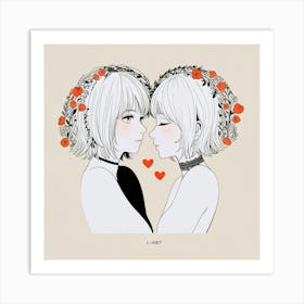 Kiss my Art Print