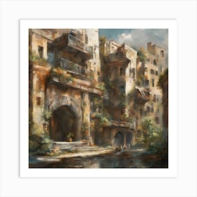 City In The Desert Art Print