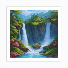 Waterfall 1 Art Print