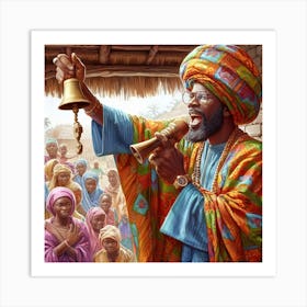 Nigerian King Art Print