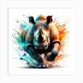 Rhino 6 Art Print